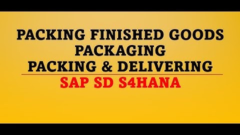 packing material sap | delivery packing sap | packaging material sap | deliver package material sap