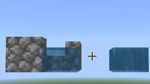 How to make floating water in bedrock edition