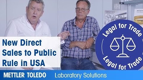 New Direct Sales to Public rule for jewelry scales in USA