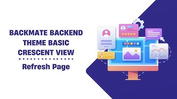 Backmate Backend Theme Basic with Crescent View - Refresh Page Odoo