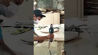 Making a mirror frame hole.#diywoodworking #Carpenter #MirrorFrame #Diy #Woodwork   #TrimmerRouter