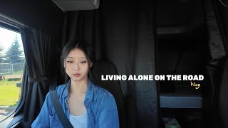 Vlog43| Solo Female Trucker | Living On The Road| 美加跨境卡车司机｜一周工作生活日常