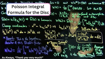 The Poisson Integral Formula on the Unit Disc