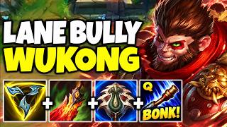 WUKONG IS AN ACTUAL BULLY IN THE TOP LANE! (WIN EVERY TRADE)