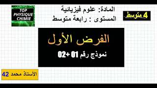 ( الفرض الأول نماذج مقترحة 'ا4(  ة متوسط