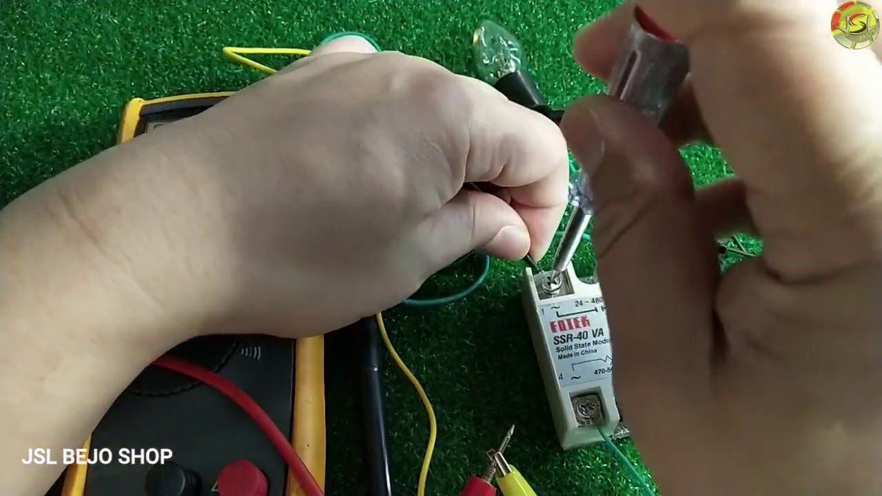 SSR-40VA DIMMER Solid State Relay Industrial Automation 470-560KΩ - YouTube
