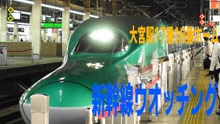 Maxときに乗る前に大宮駅で新幹線ウオッチング