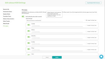 Fresh KDS 2.16 Features - New Web Settings