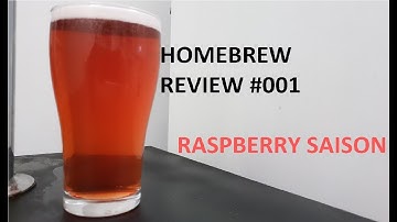 Shoey Brewing Homebrew Review #001 - Raspberry Saison