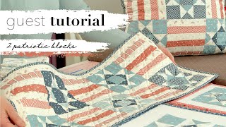 Amy Smart 2 Patriotic Blocks