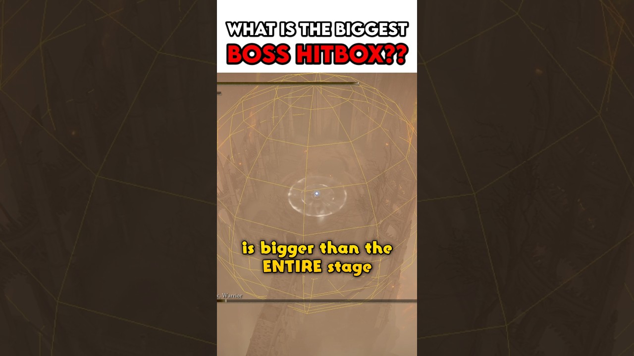 What's the Biggest Boss Hitbox?  #eldenringshadowoftheerdtree #gaming #fromsoftware