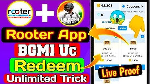 Rooter BGMI UC More Coupon Will Be Added Soon | Rooter App BGMI UC Redeem Problem Solution 2021 | UC