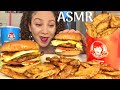 ASMR WENDY&#39;S BREAKFAST BACONATOR &amp; Seasoned Fries|Satysfying Eating Sounds|No Talking|PandaEats ASMR