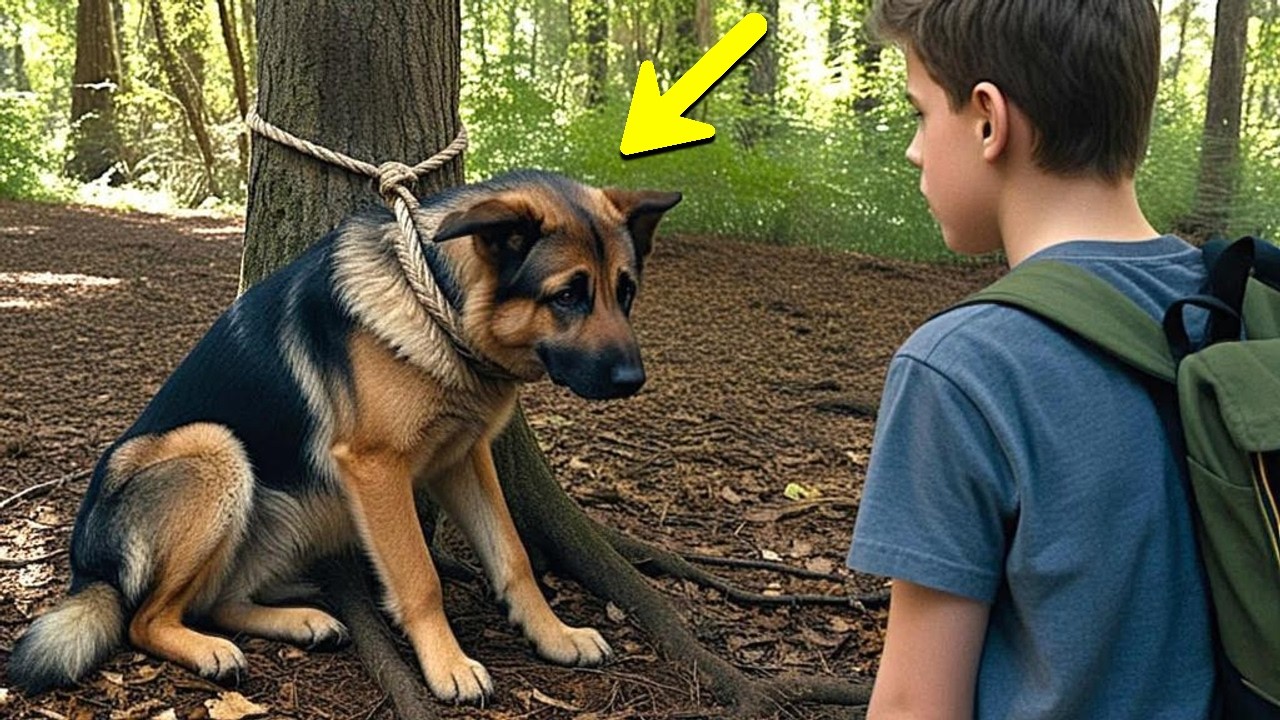 Egy fiú egy haldokló kutyát talált egyedül az erdőben – Amit ezután tett, mindent megváltoztatott!