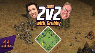 Grubby is on the grind! | 2v2 with Grubby | AoE2 meets WC3 ft. Grubby
