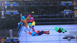 SVR07 Spongebob vs Patrick vs Squidward vs Sandy vs Mr Krabs vs Plankton Armageddon Hell in a Cell