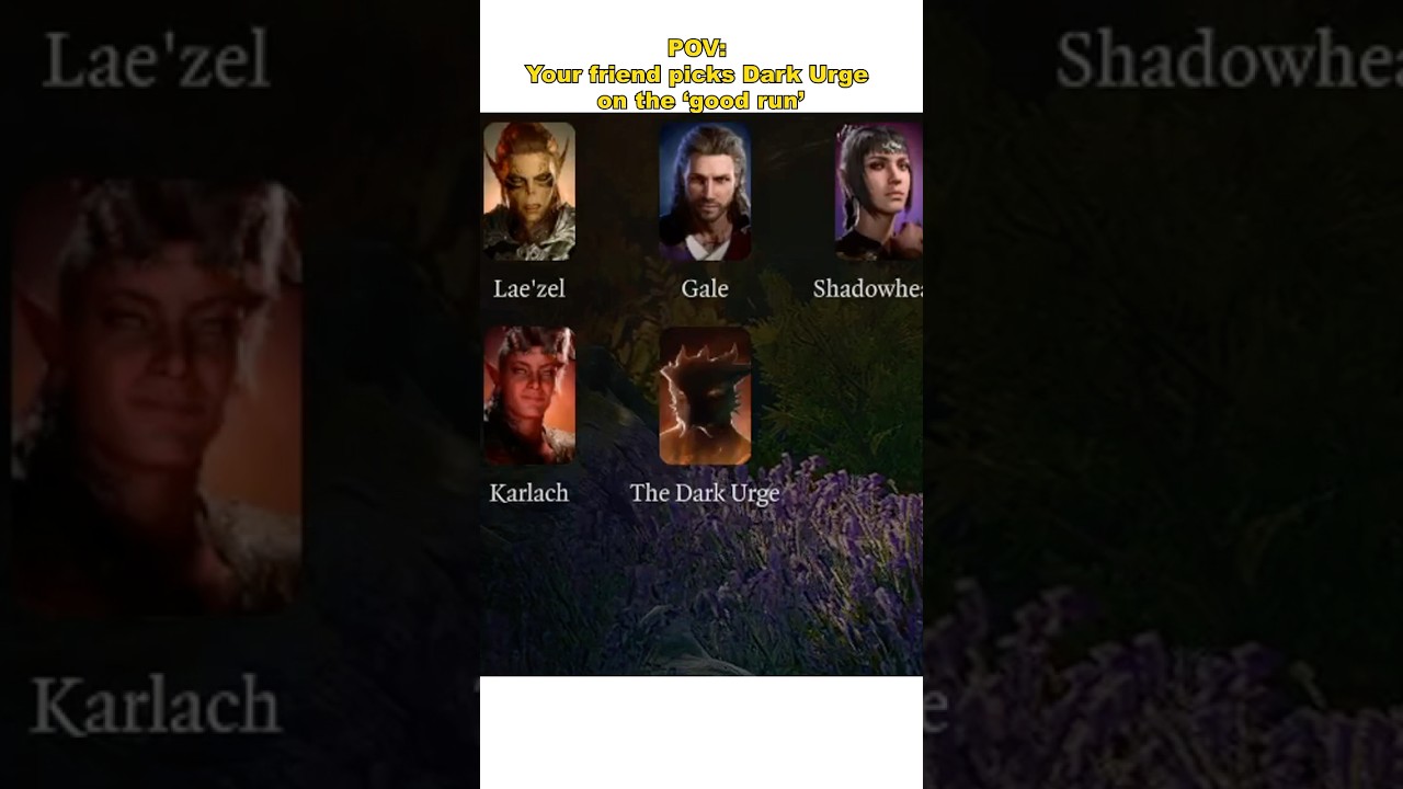 POV: Your friend picks Dark Urge on the ‘good run’  