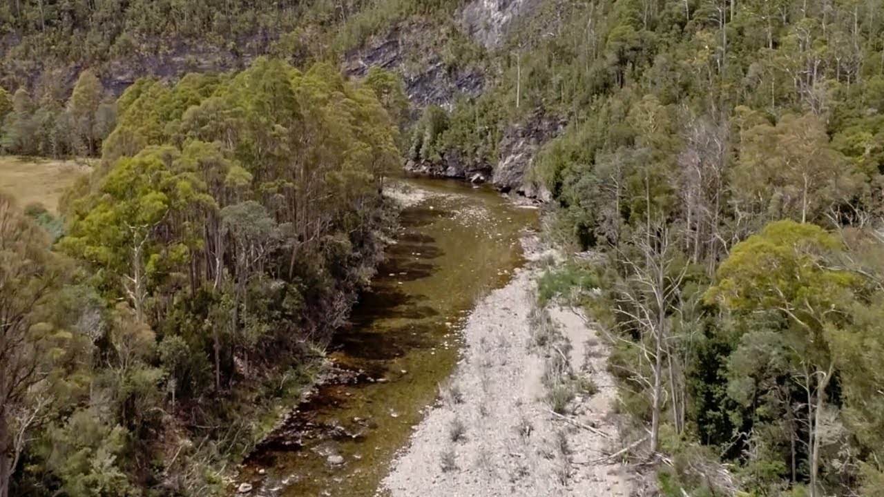 Fly Fishing Mersey River, Tasmania, Australia 