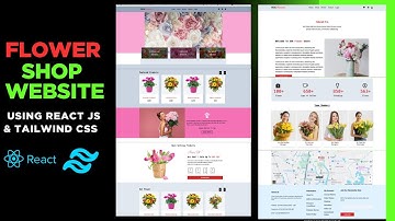 Create a beautiful Flower E-commerce website  With Reactjs Tailwind CSS  React js Ecommerce Tutorial