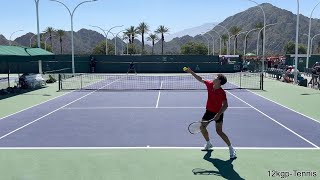Ben Shelton & Arthur Fils - 2024 IW Practice Match Highlights screenshot 3