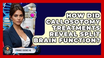 How Did Callosotomy Treatments Reveal Split Brain Function? - Strange Science HQ