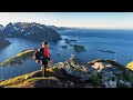 Midnight run on reinebringen in lofoten  insta360 onex 3