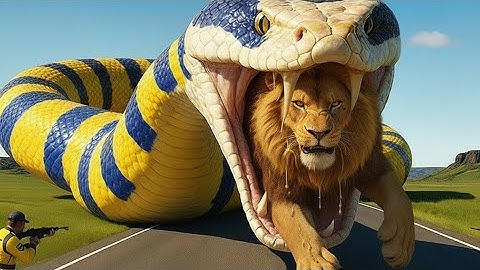 Brave Forest Rangers | Battle Massive Python To Save Injured mother lion 🦁🐍 |