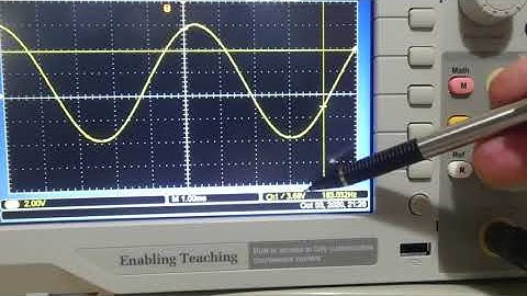 Rising edge trigger setting Tektronix TBS 1052