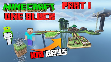 100 Days In Minecraft Oneblock With Friends 😰| Part 1