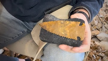 Flint-Knapping Tutorial: (Part 2) Georgia Jasper Bolen Bevel