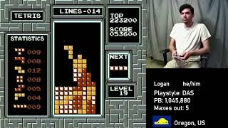 Backflip pole-vaulting an L-piece - NES Tetris