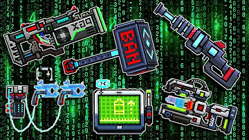 Pixel Gun 3D - All Game Developer Weapons Damage Test + Gameplay