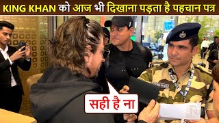 Global King Shahrukh Khan STOPPED For Identity Check At Mumbai Airport|SRK Co-operates With Security