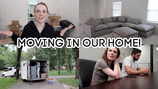 Moving Into Our First House Together! MOVING VLOG!