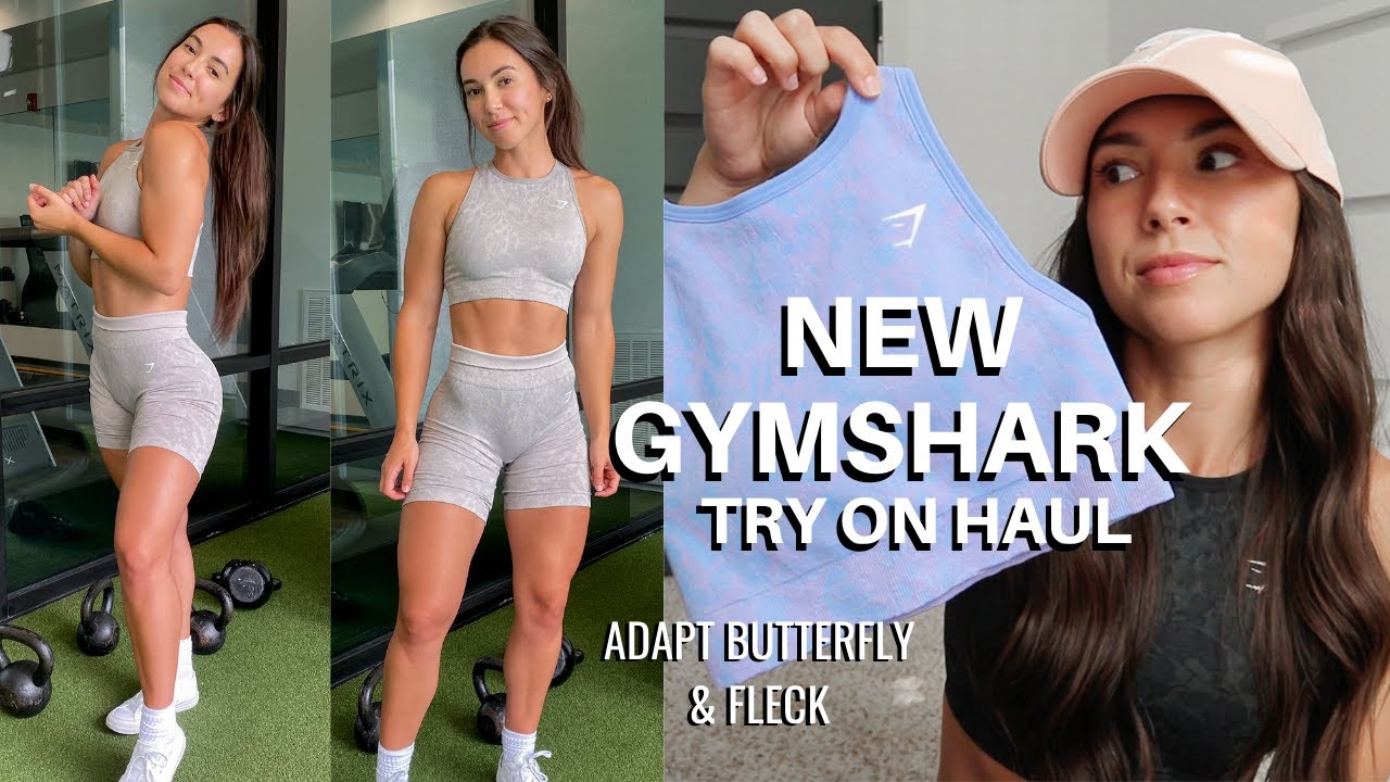 NEW GYMSHARK REVIEW // Adapt Butterfly & Fleck Try On Haul 