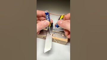 How to Weld Thin Sheet Metal (0.5mm)with Two Batteries! 🔥