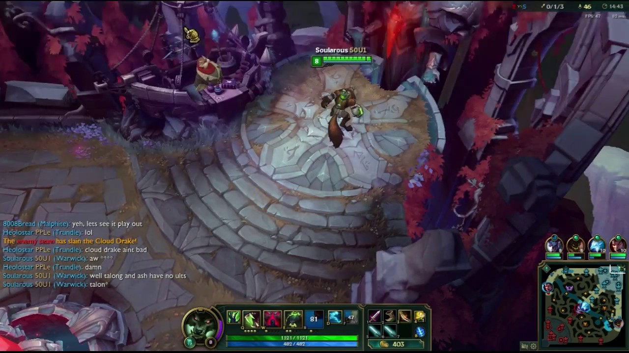 League of Legends Warwick ADC Gameplay! (No Commentary)