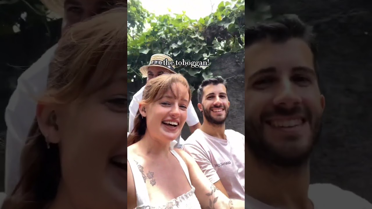 Watch this journey in a toboggan down a hill in Madeira, Portugal.🛷🌄