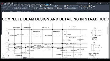 How to design beams in Staad RCDC Connect edition