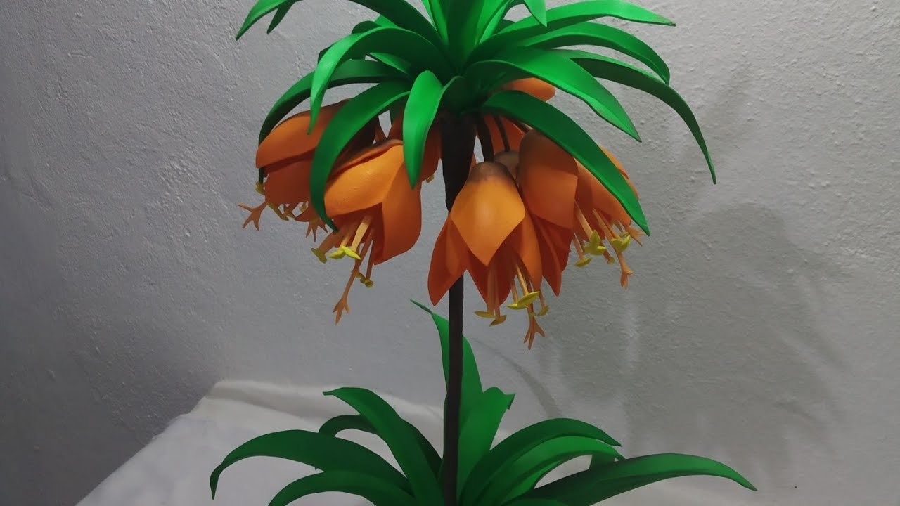 Como fazer uma flor de nome Fritillaria semfrisador