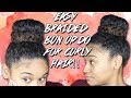 Easy Braided Bun For Natural Hair