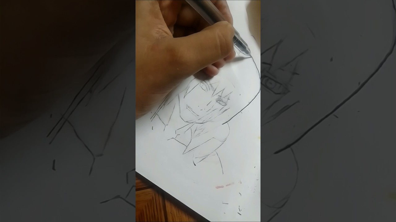 🔥Sasuke Uchiha – The Last Avenger | Anime Drawing✨