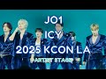 4K - JO1 ( ジェイオーワン) -  ICY - KCON LA 2025 - ファンカム FANCAM - ARTIST STAGE - 8/3/25