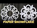 Paper Snowflake #28 • How to make a snowflake out of paper❄️ • easy paper snowflakes