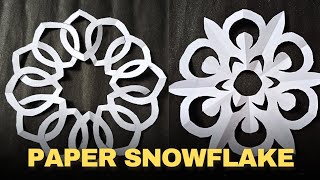 Paper Snowflake #28 • How to make a snowflake out of paper❄️ • easy paper snowflakes