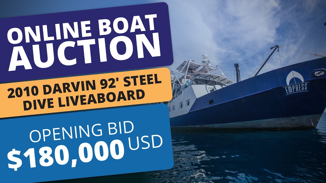 For Sale by Online Boat Auction 2010 Darvin 92' Steel Dive Liveaboard - Opening Bid $180,000USD