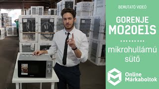 Видео Gorenje MO20E1S | mikrohullámú sütő bemutató videó (автор: OnlineMárkaboltok.hu)