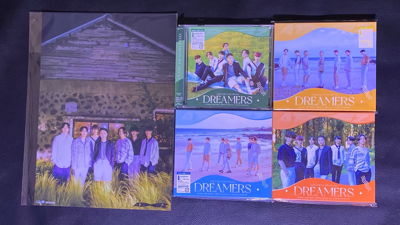 Unboxing ATEEZ エイティーズ 1st Japanese Single Album Dreamers