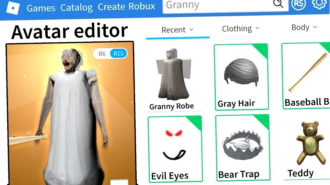Roblox Making Granny An Account Youtube - grandma hair name roblox