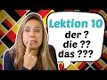GERMAN LESSON 10: Awesome Hints on how to Guess German Articles 😎😎
